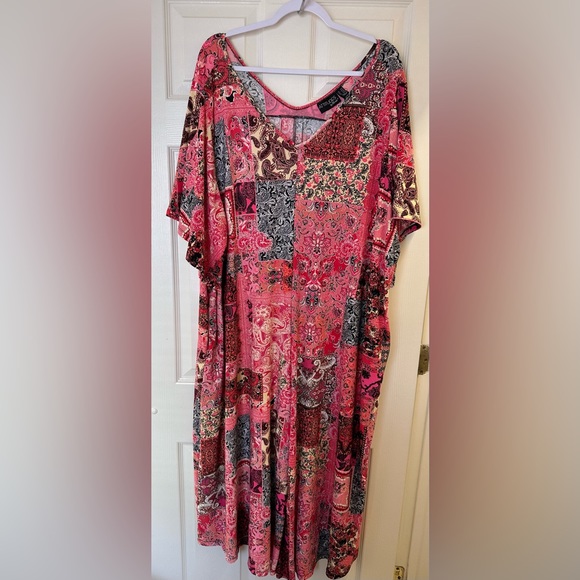 Attitude by Renee Petite Como Jersey Short Sleeve Jumpsuit Size 2X Petite - Picture 2 of 9